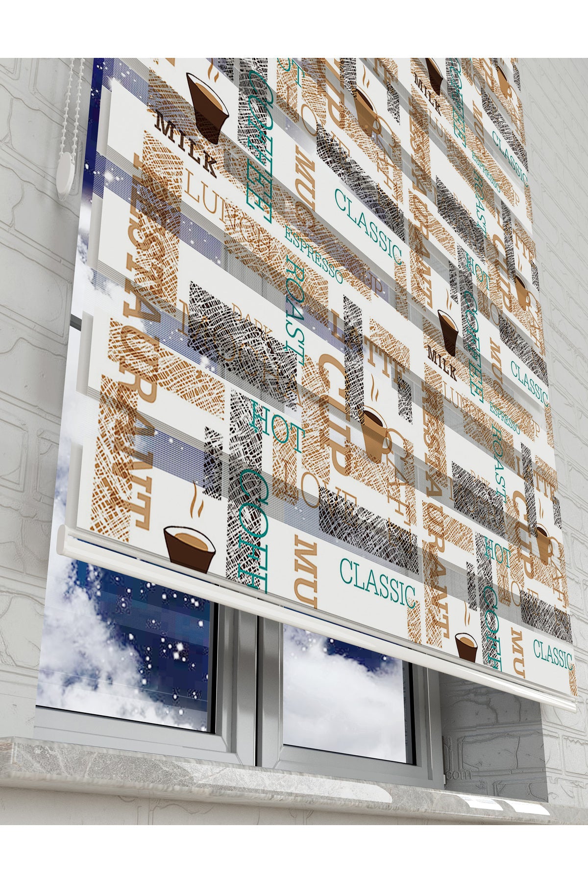 çocuk odası zebra perde