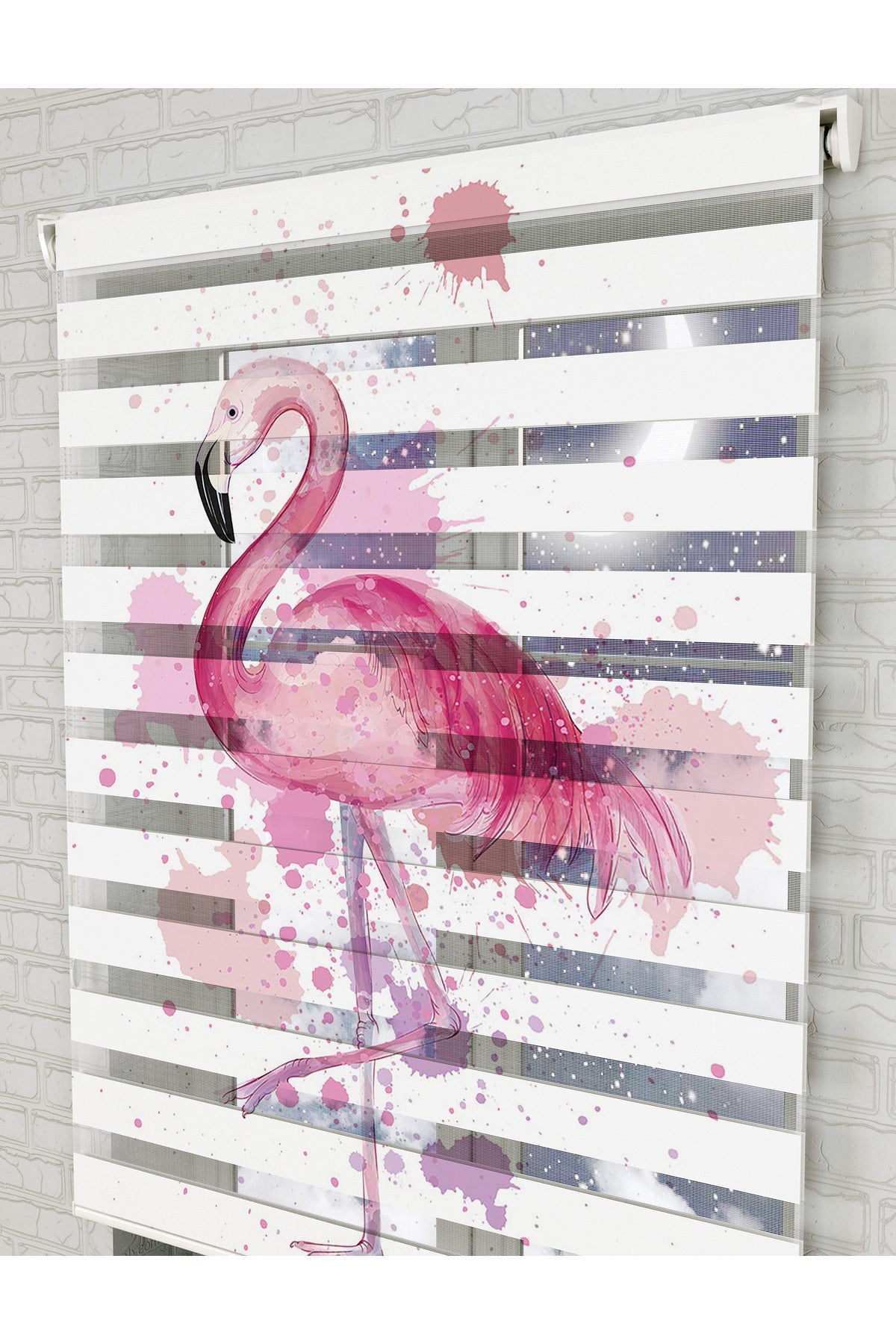 bebek odası zebra perde