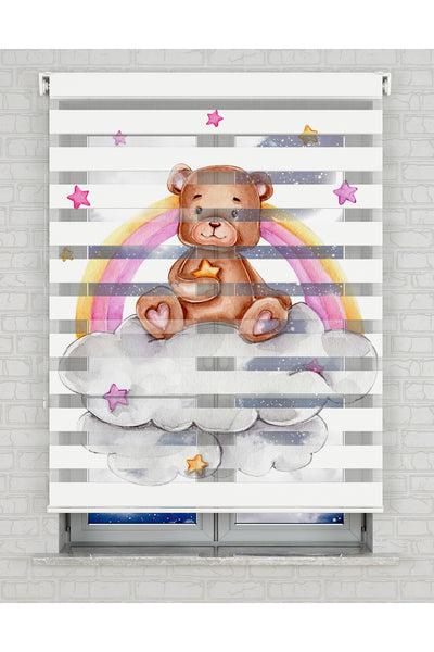 baskılı zebra perde