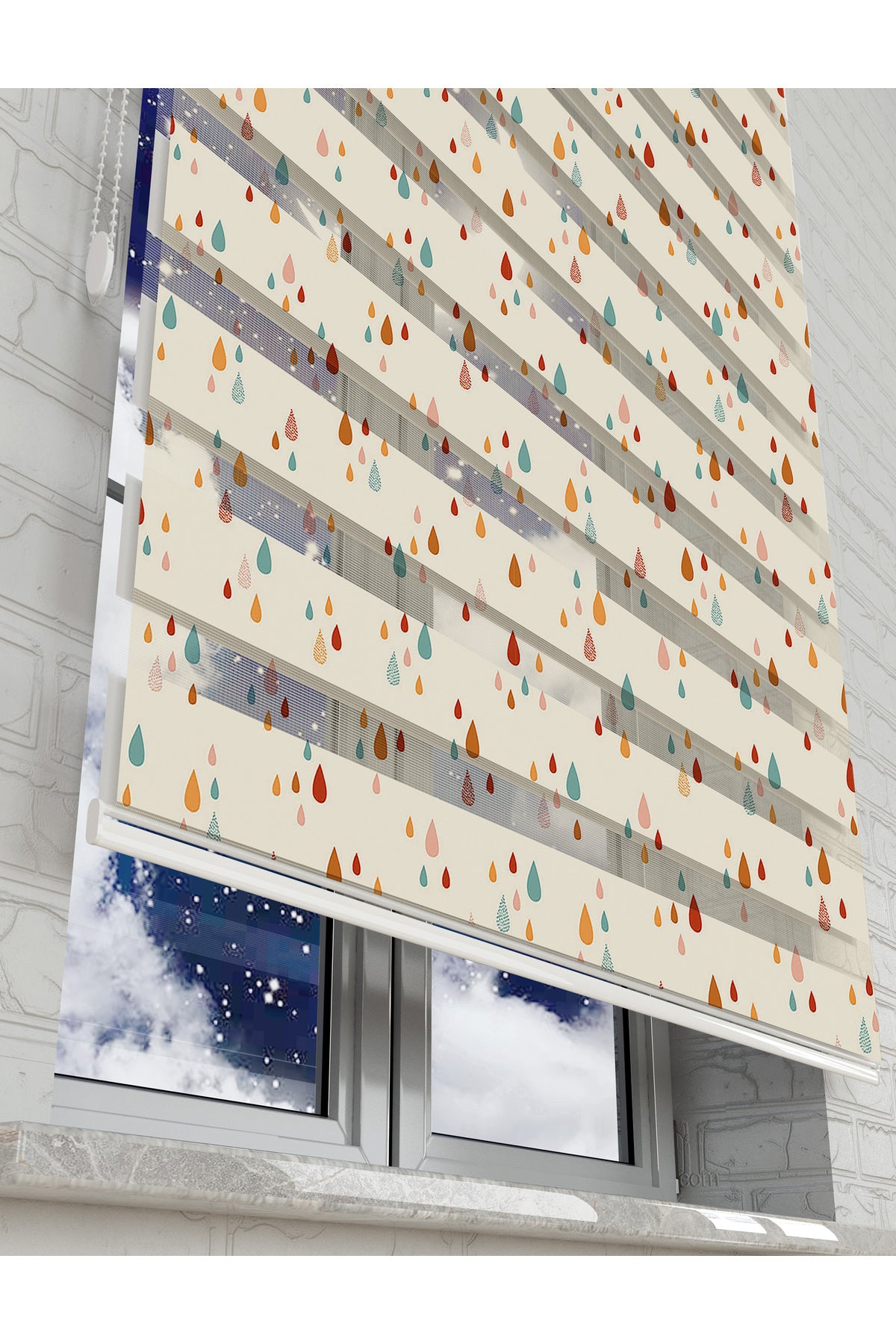 çocuk odası zebra perde