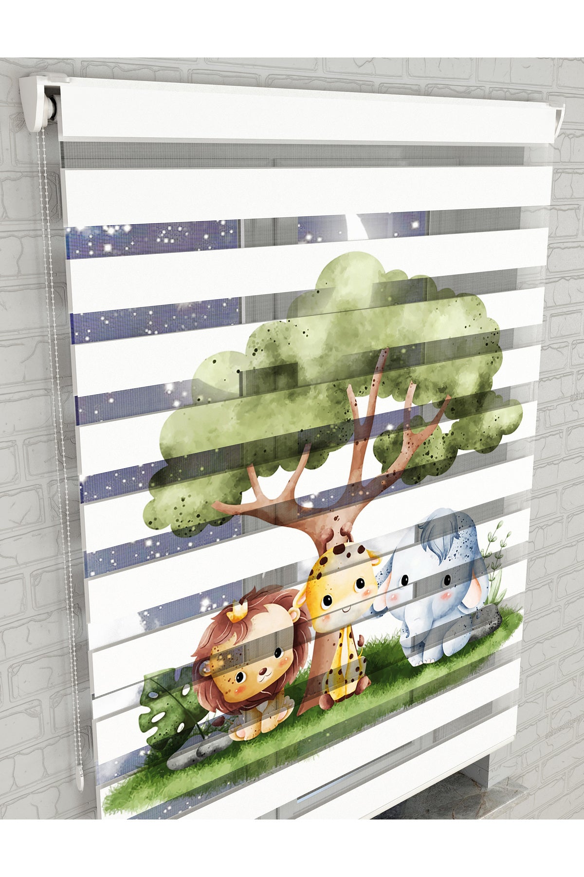 dijital baskılı zebra perde