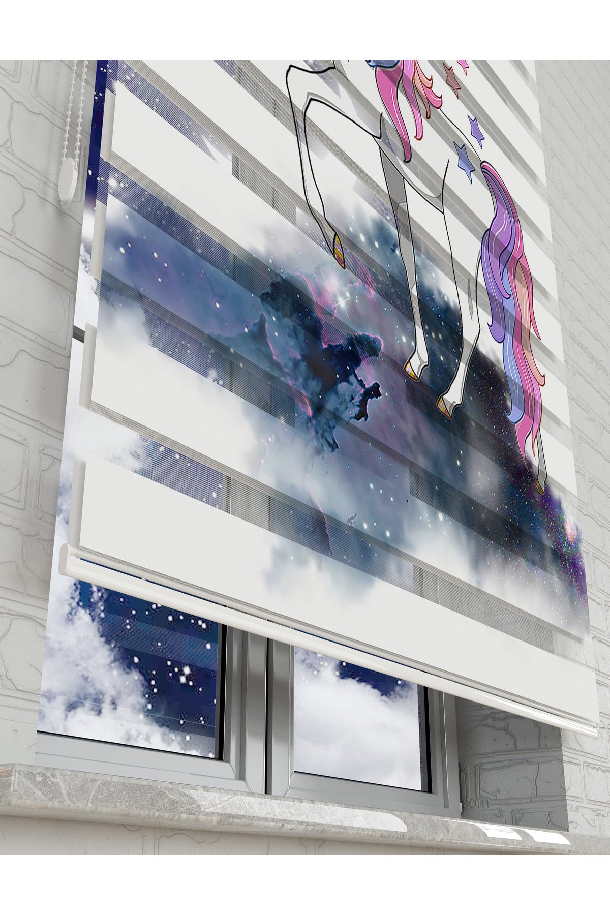 çocuk odası zebra perde