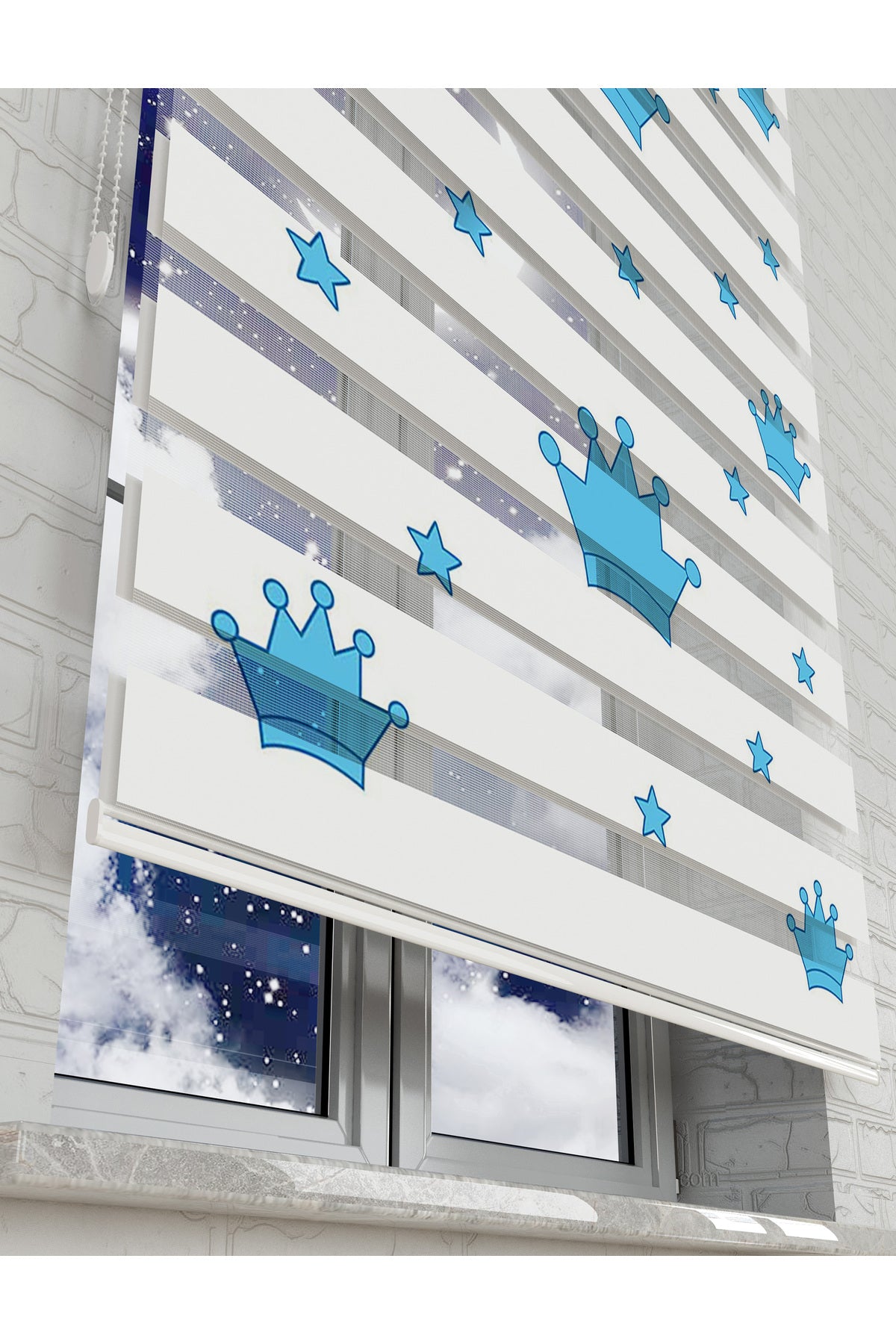 çocuk odası zebra perde