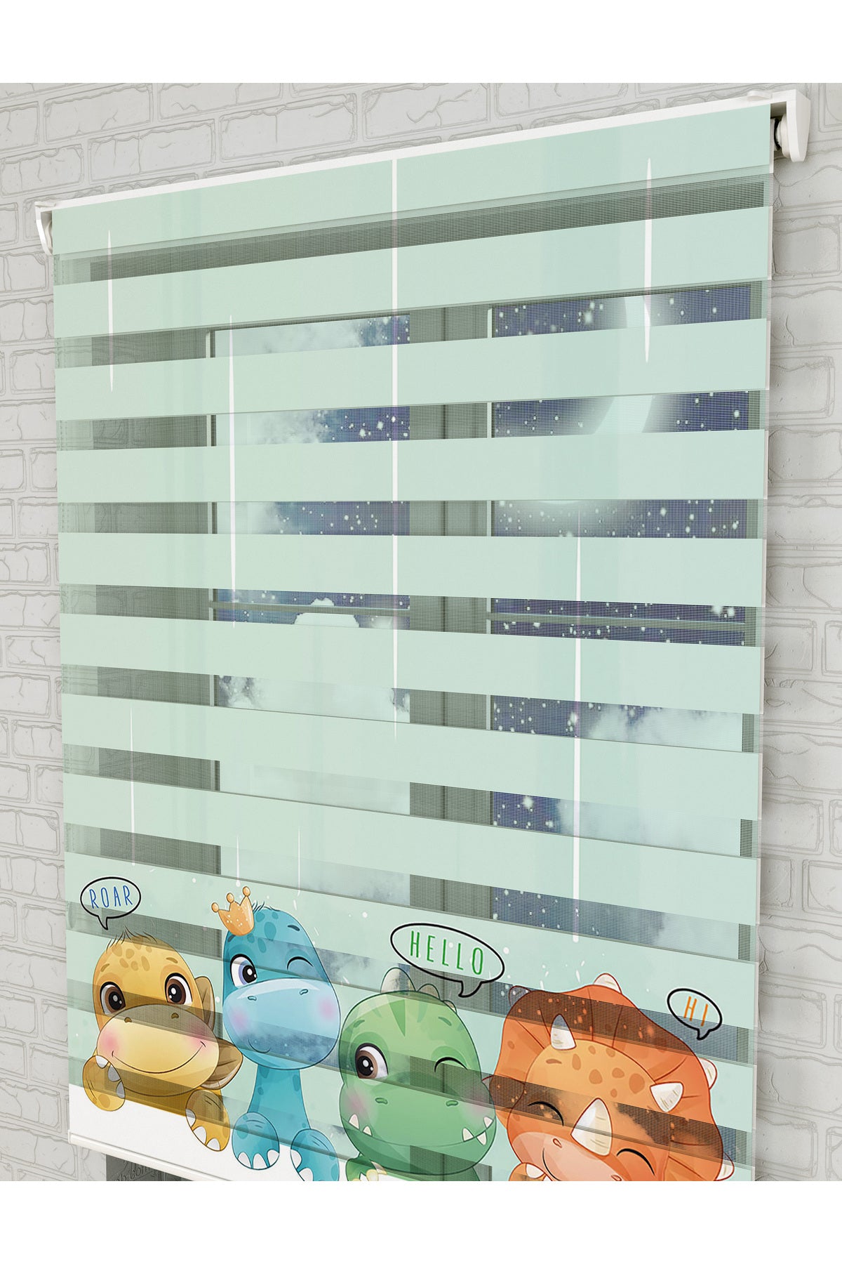 bebek odası zebra perde