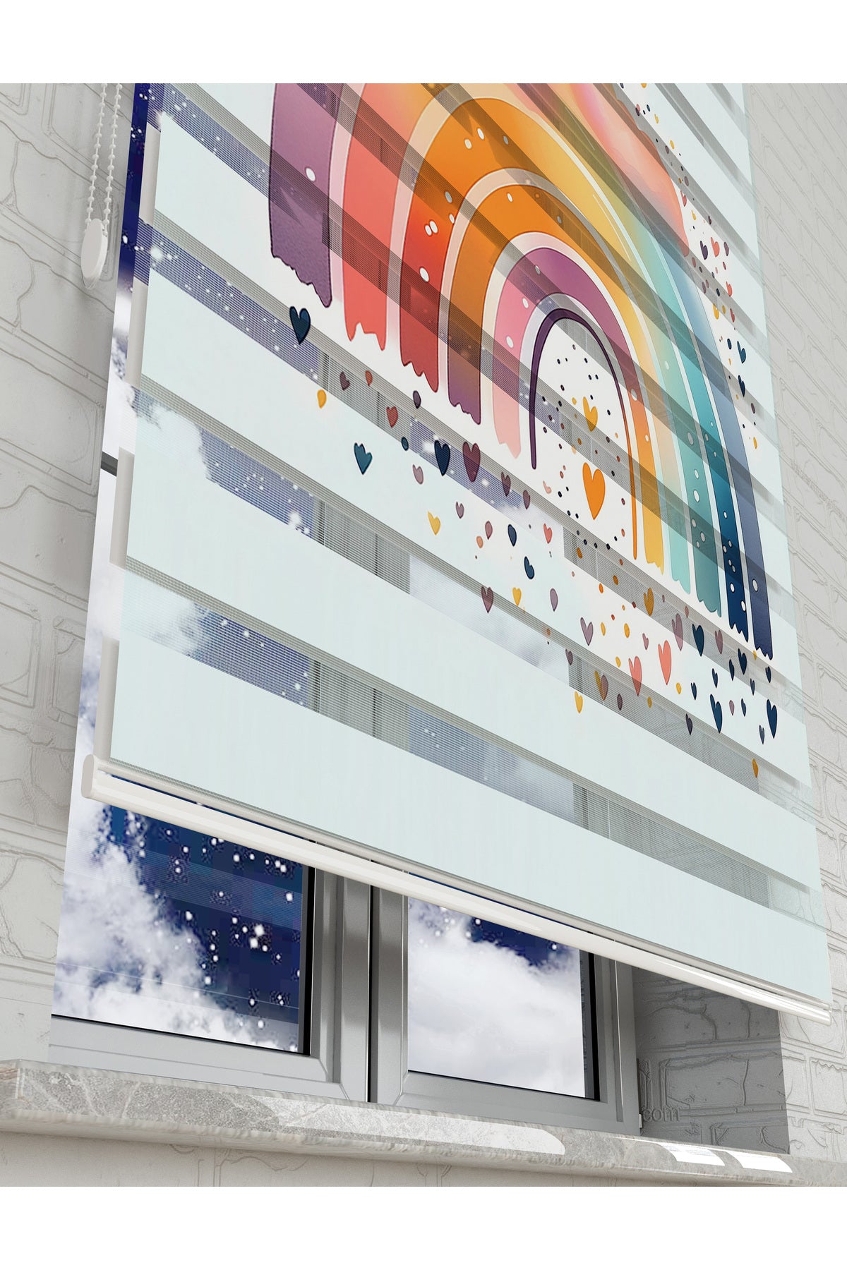 çocuk odası zebra perde