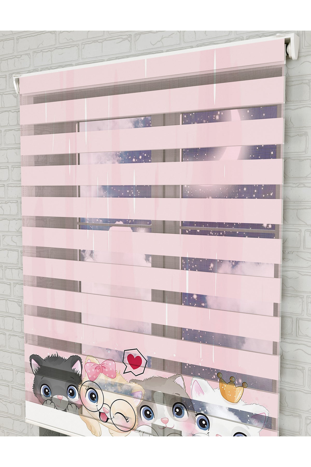 bebek odası zebra perde