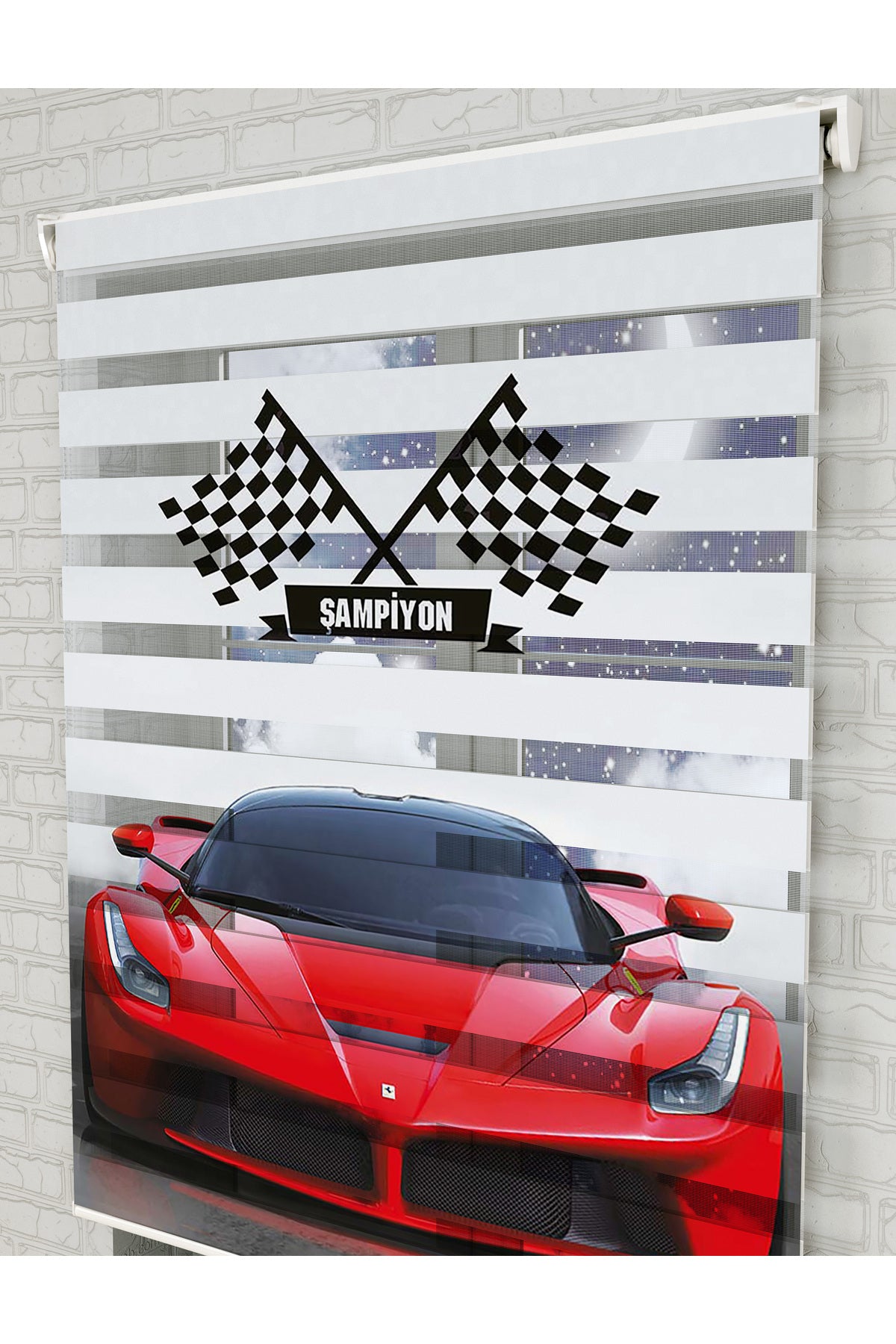 bebek odası zebra perde