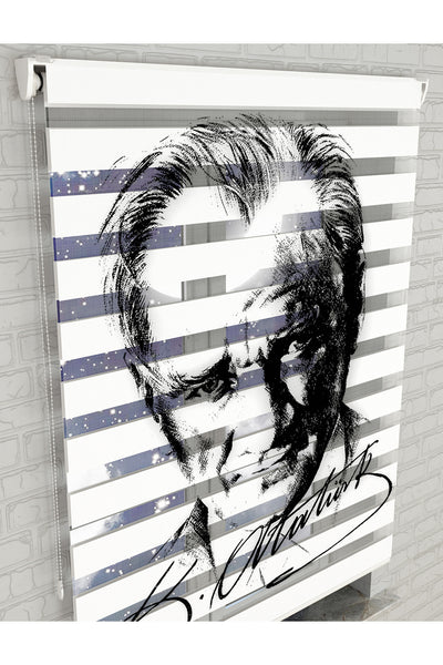 dijital baskılı zebra perde