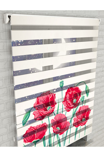 dijital baskılı zebra perde