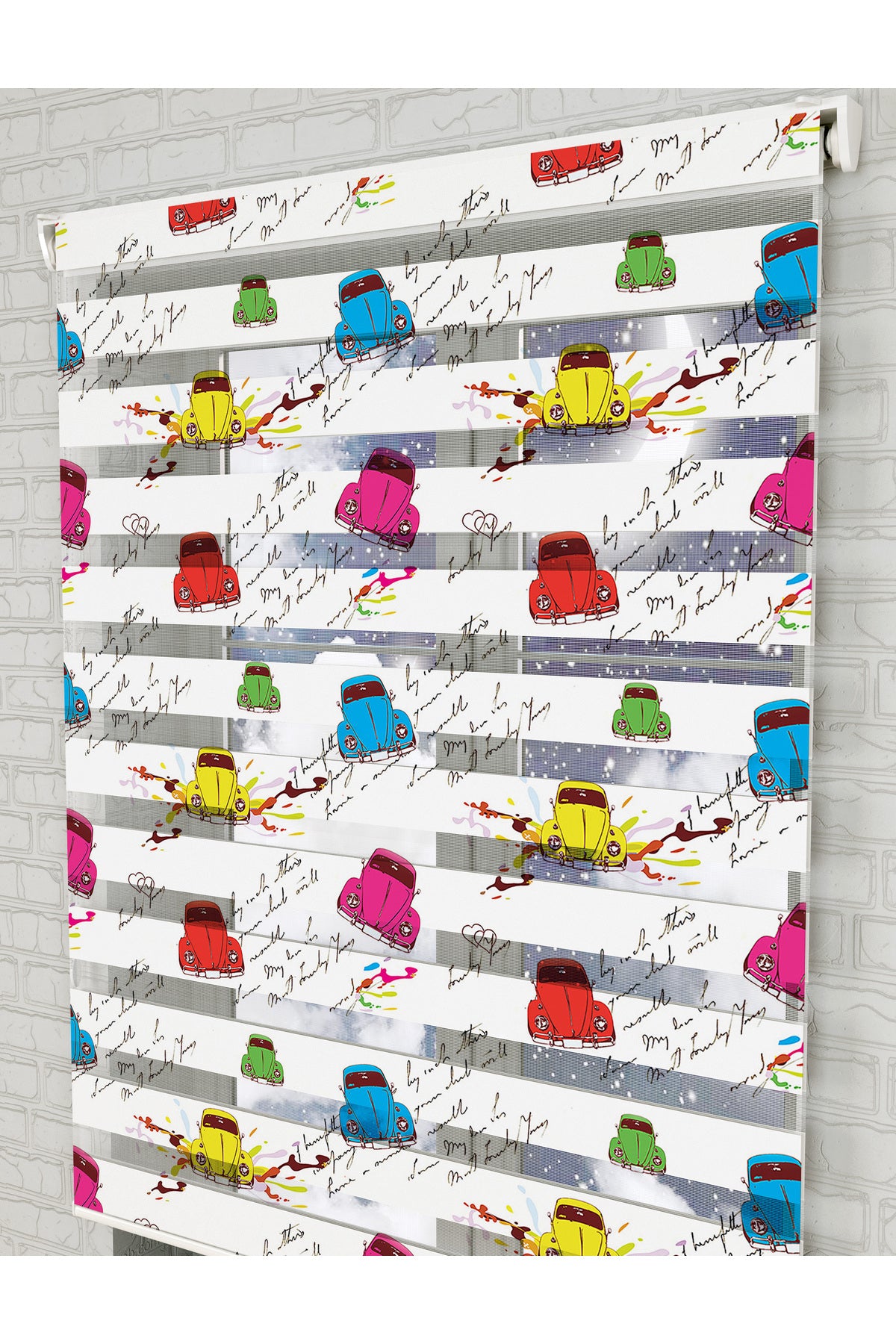 bebek odası zebra perde