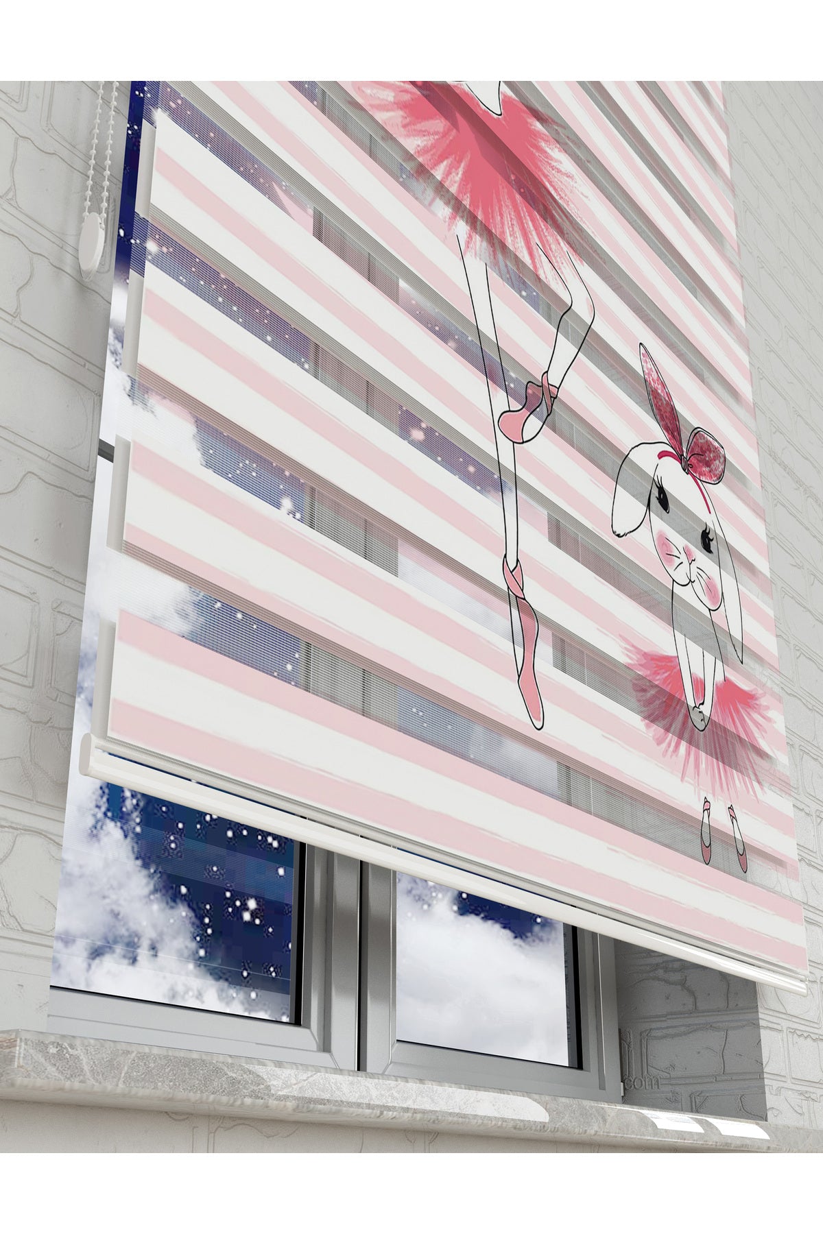 çocuk odası zebra perde