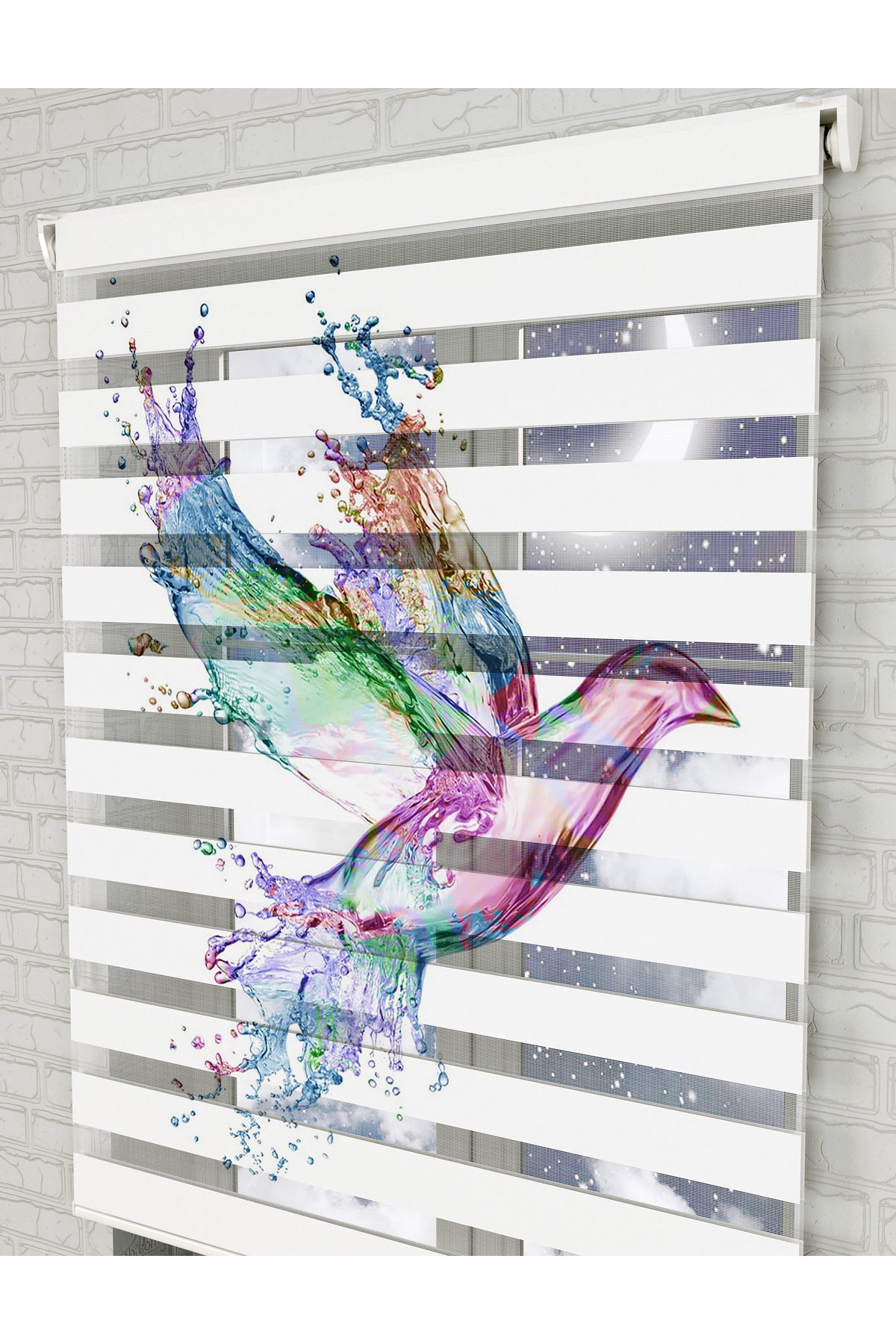 bebek odası zebra perde