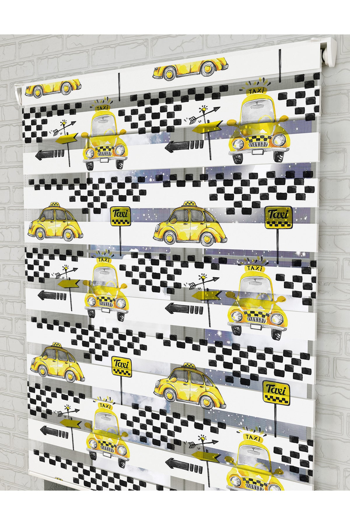 bebek odası zebra perde