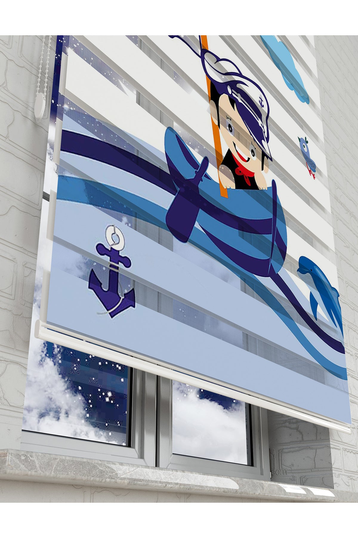 çocuk odası zebra perde