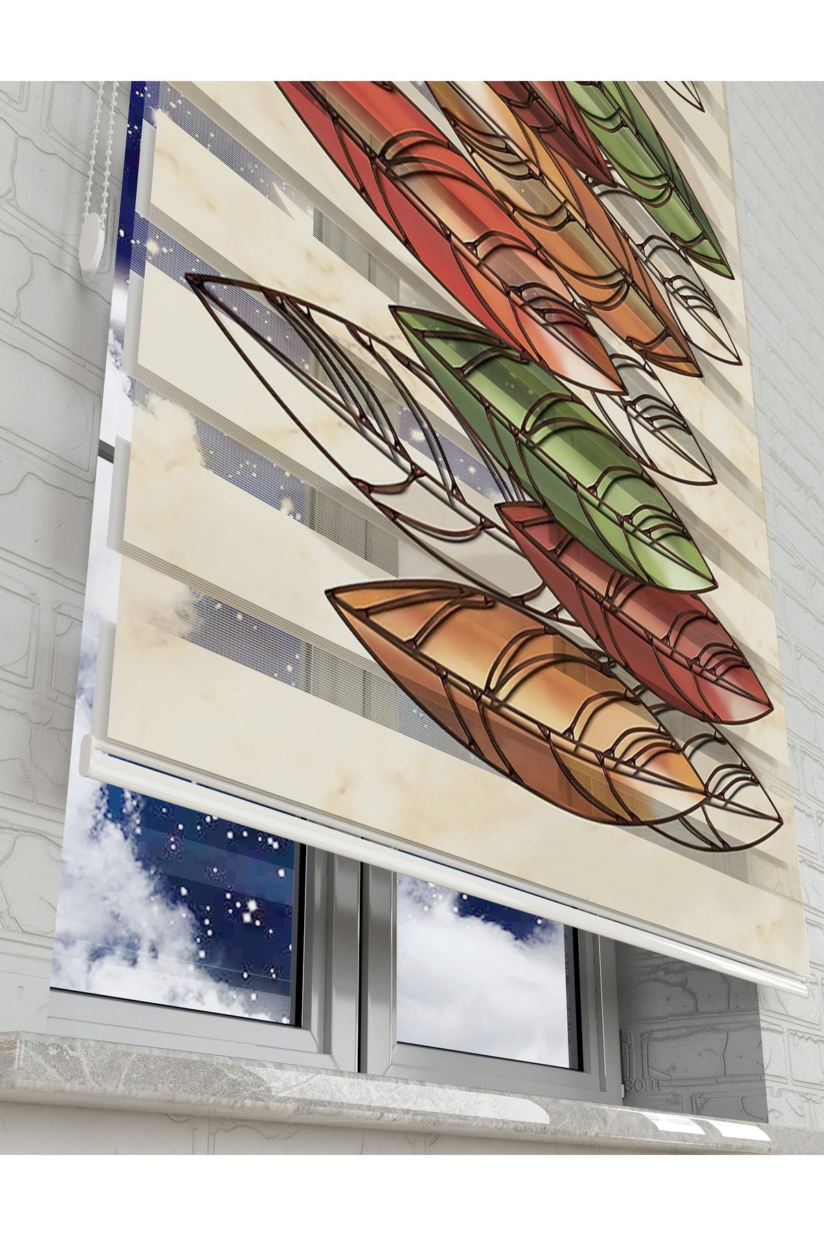 çocuk odası zebra perde