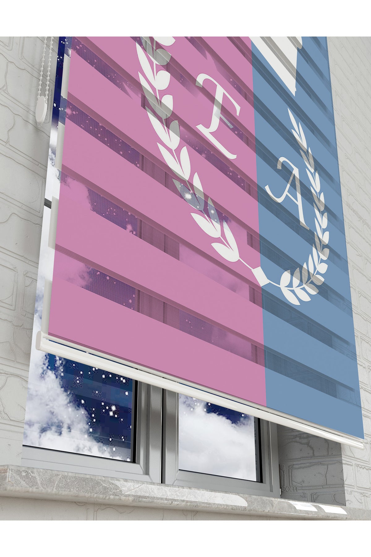 çocuk odası zebra perde