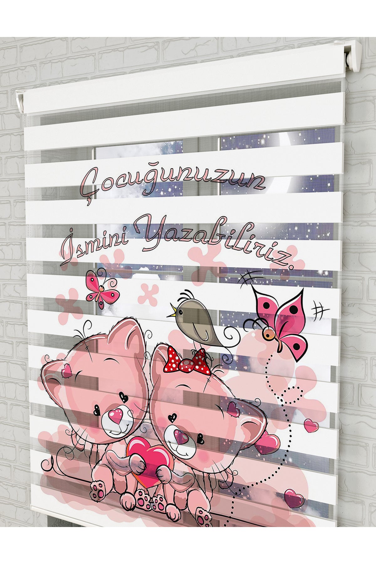 bebek odası zebra perde