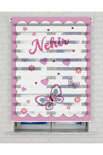 baskılı zebra perde