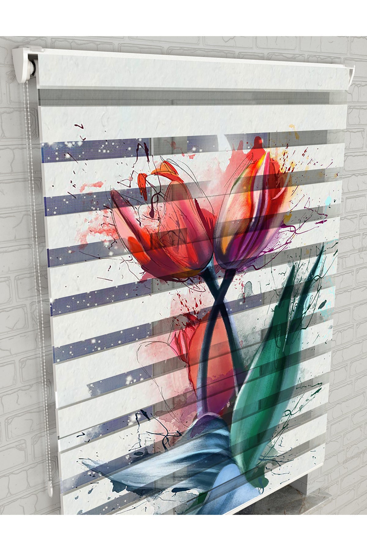 dijital baskılı zebra perde