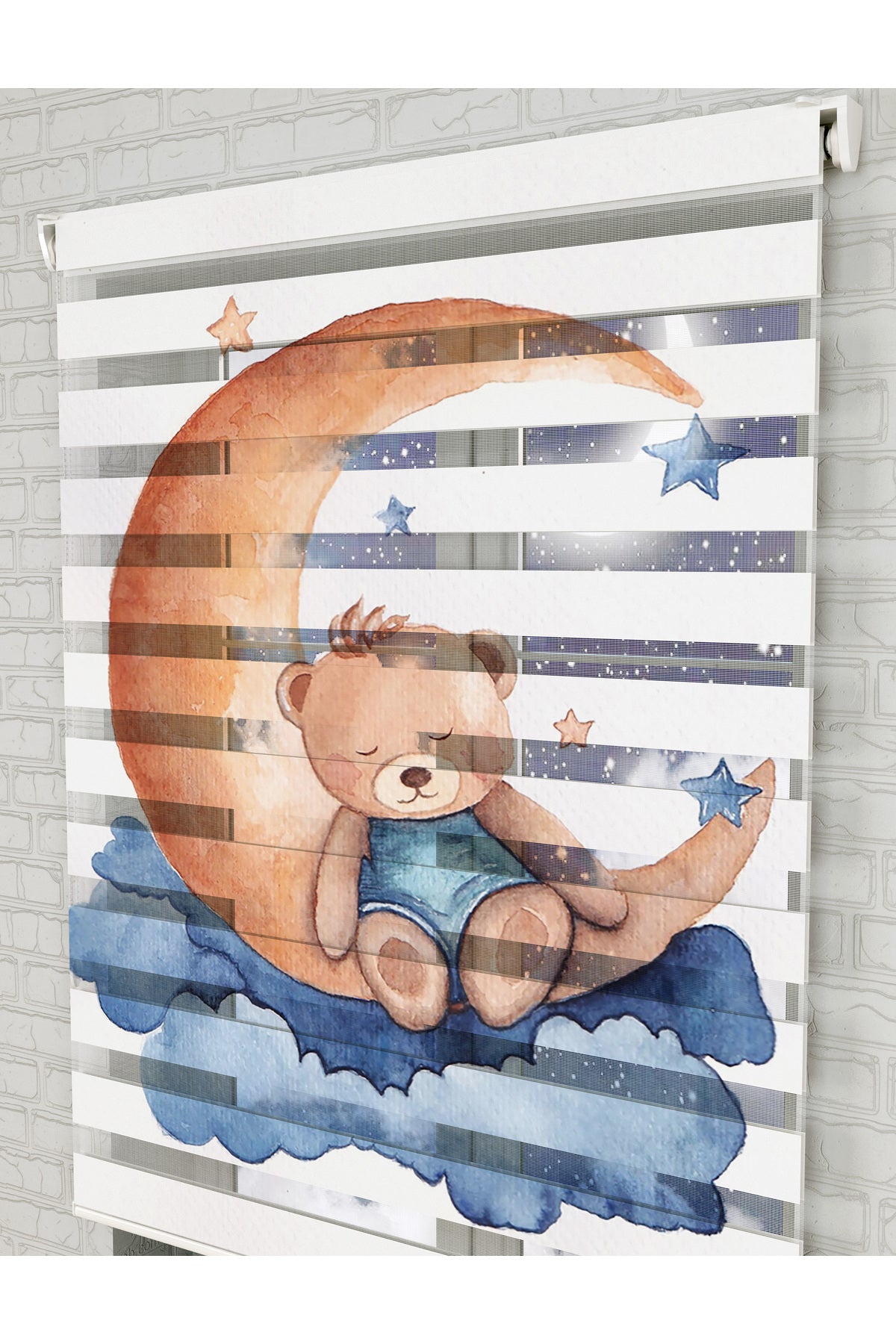 bebek odası zebra perde