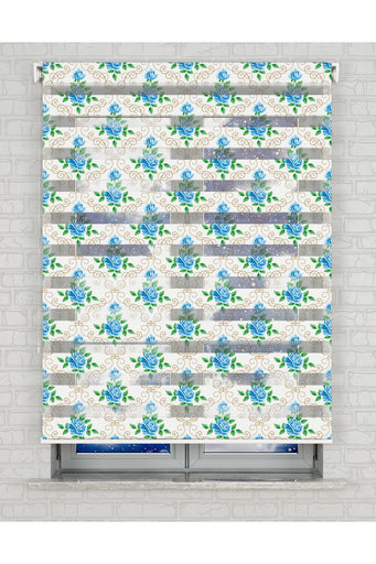 baskılı zebra perde