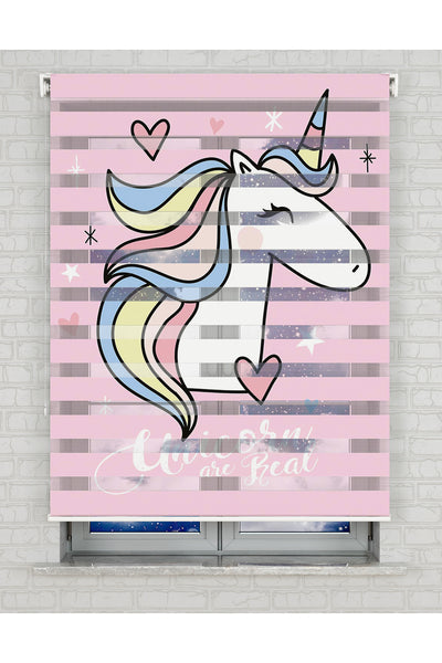 baskılı zebra perde