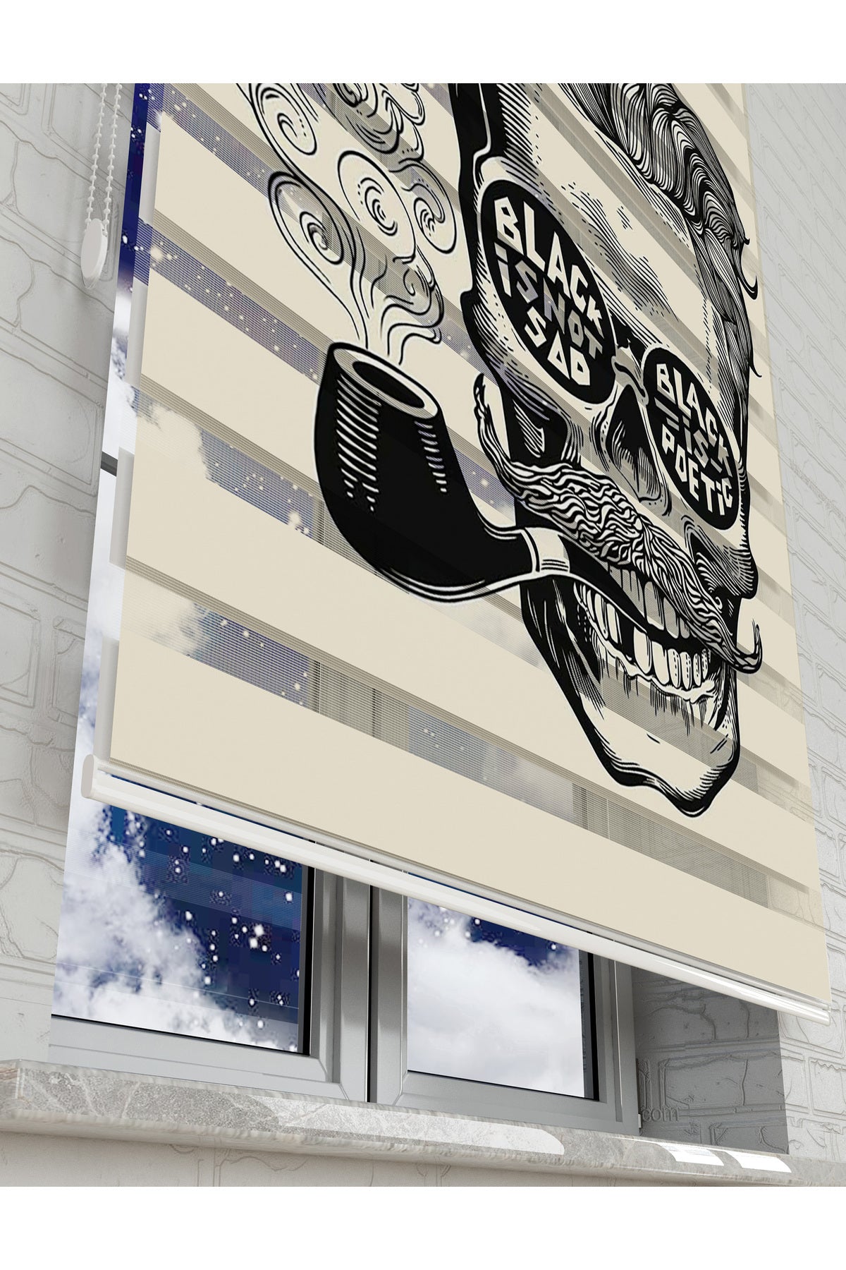 çocuk odası zebra perde