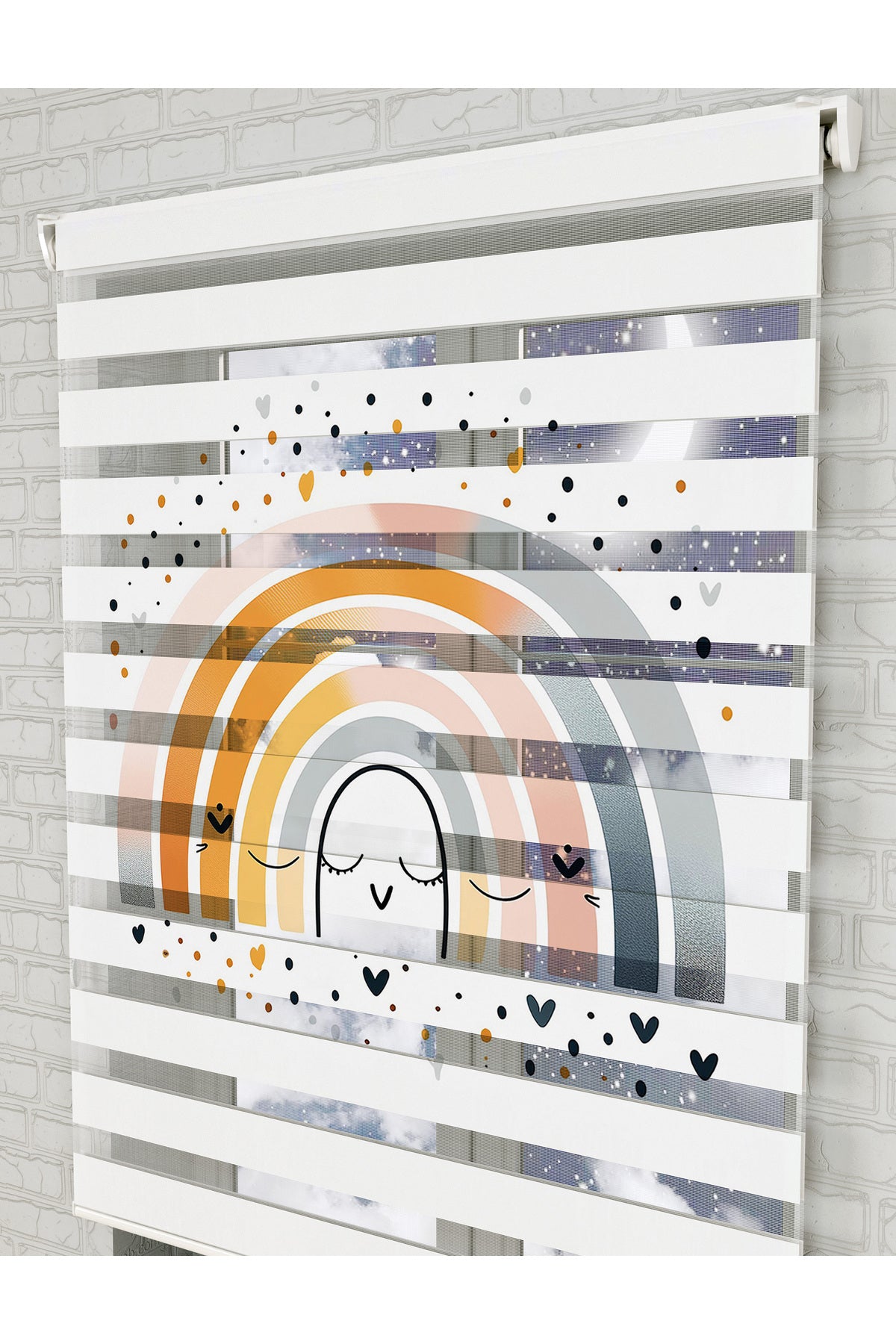 bebek odası zebra perde