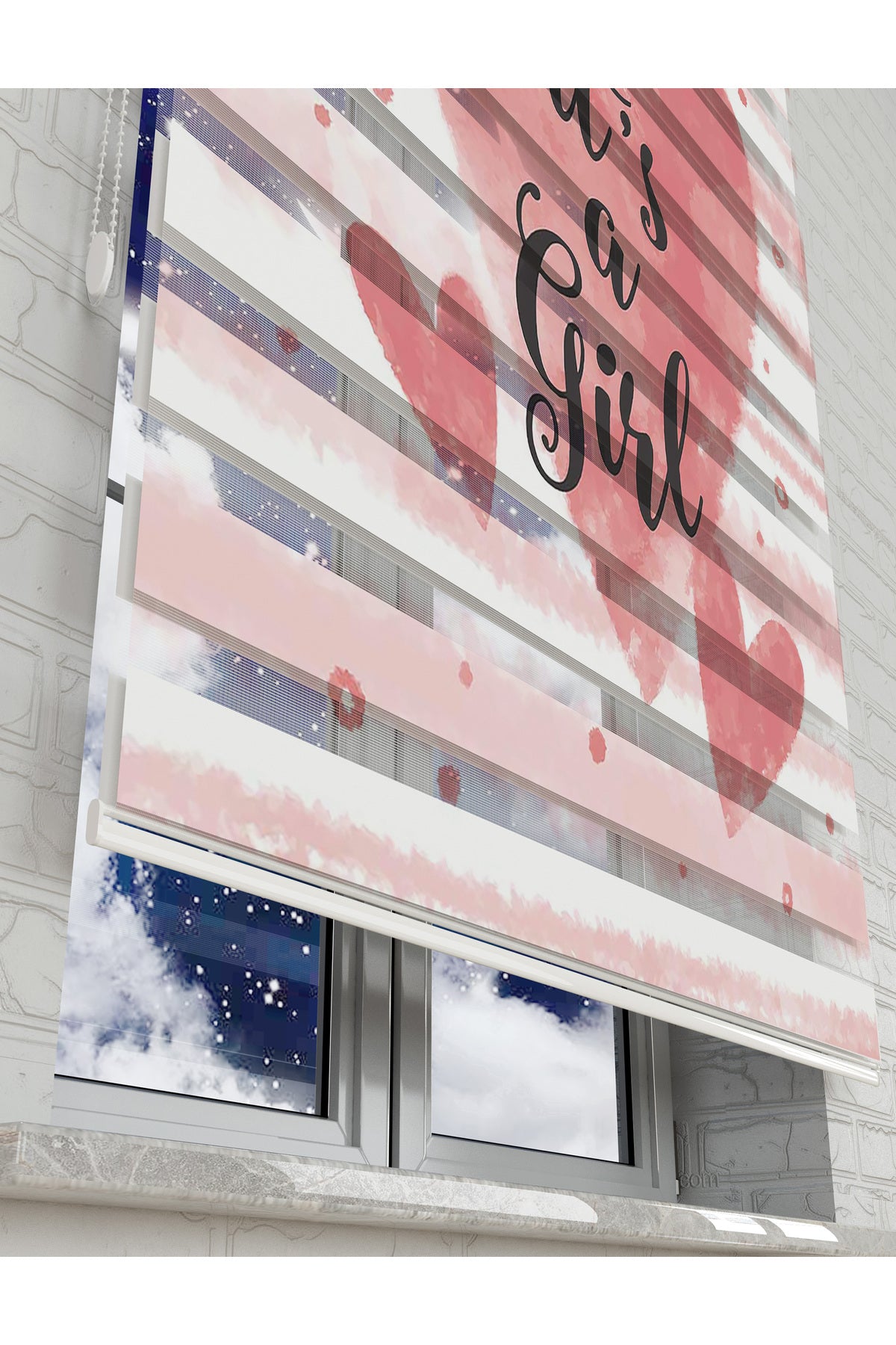 çocuk odası zebra perde