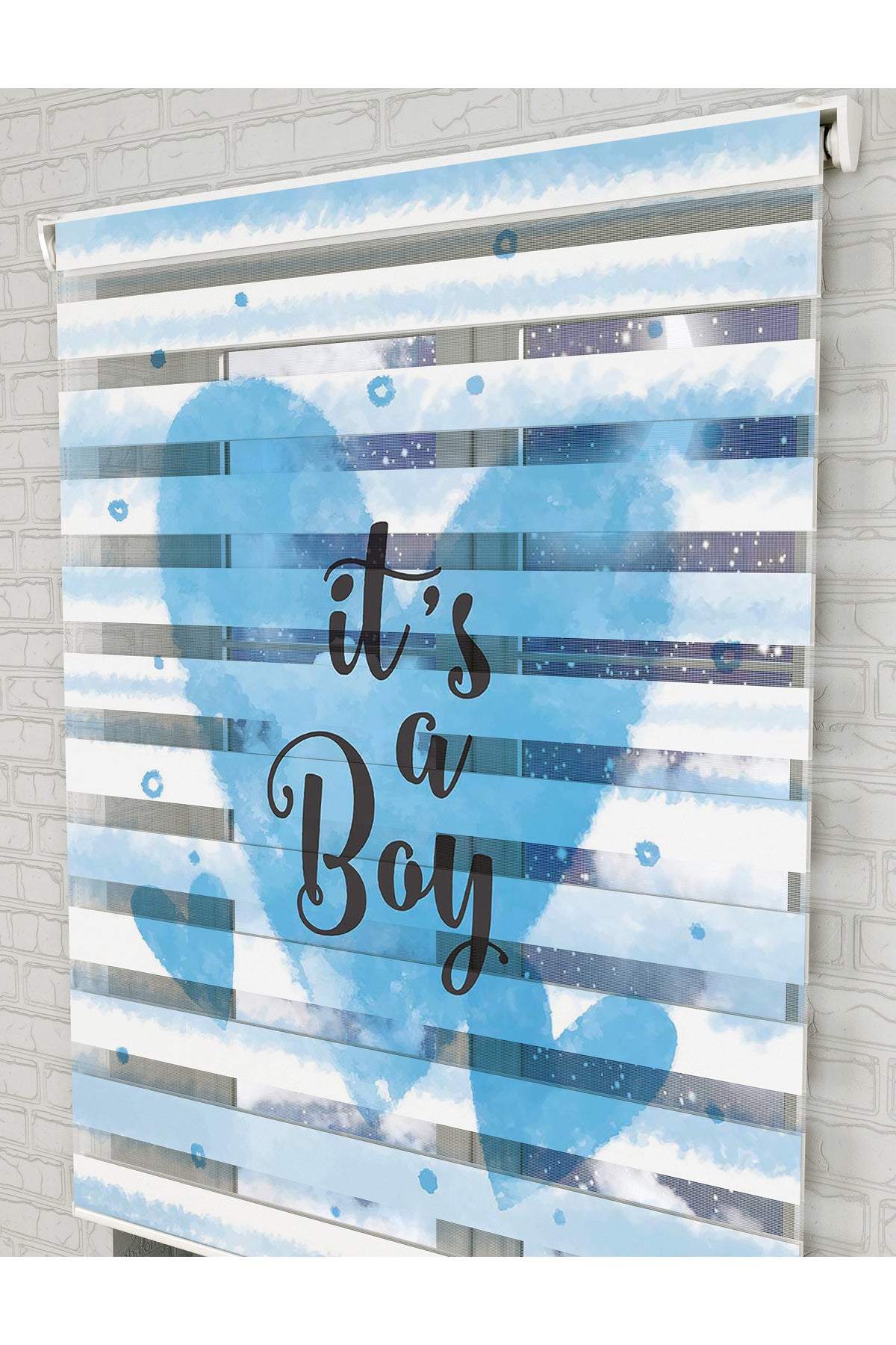 bebek odası zebra perde