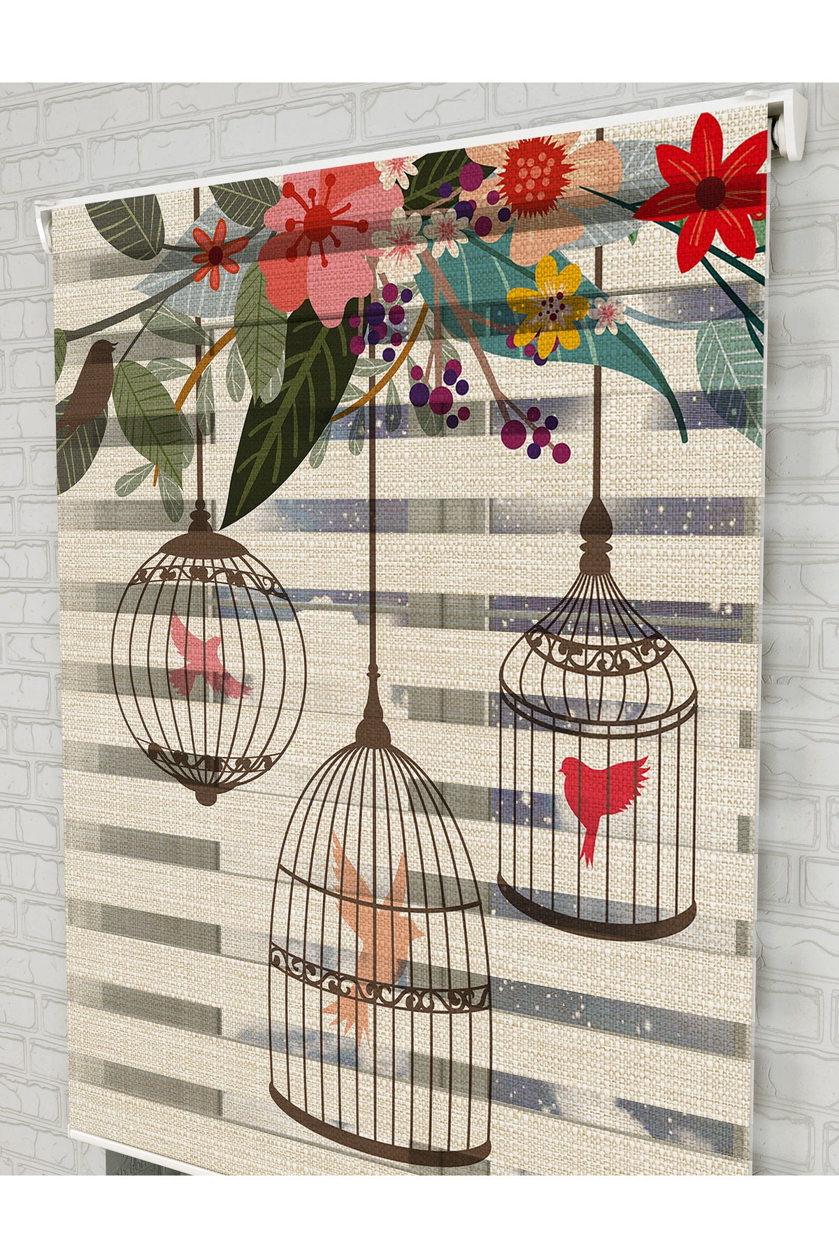 bebek odası zebra perde