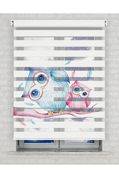 baskılı zebra perde