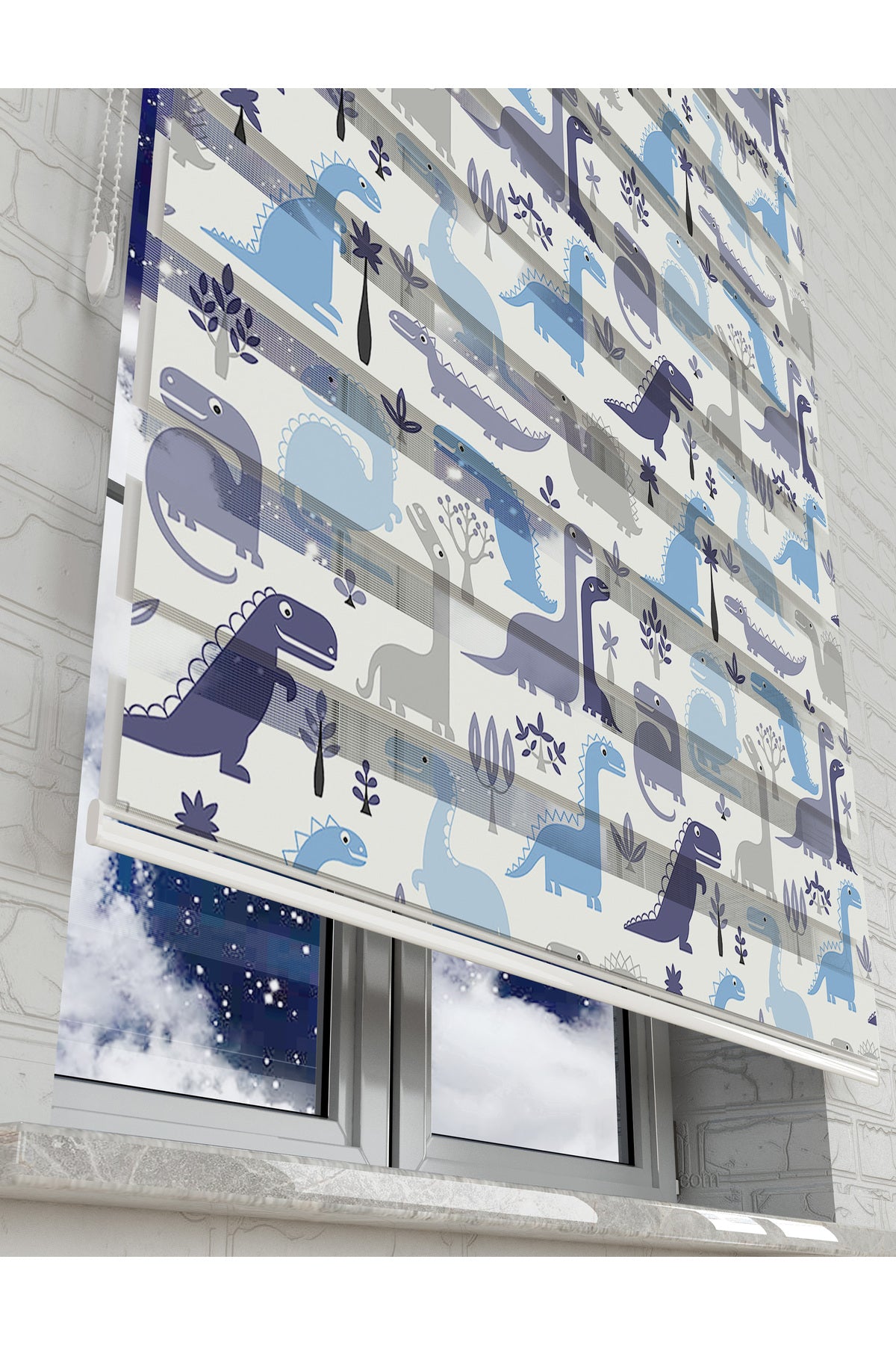 çocuk odası zebra perde