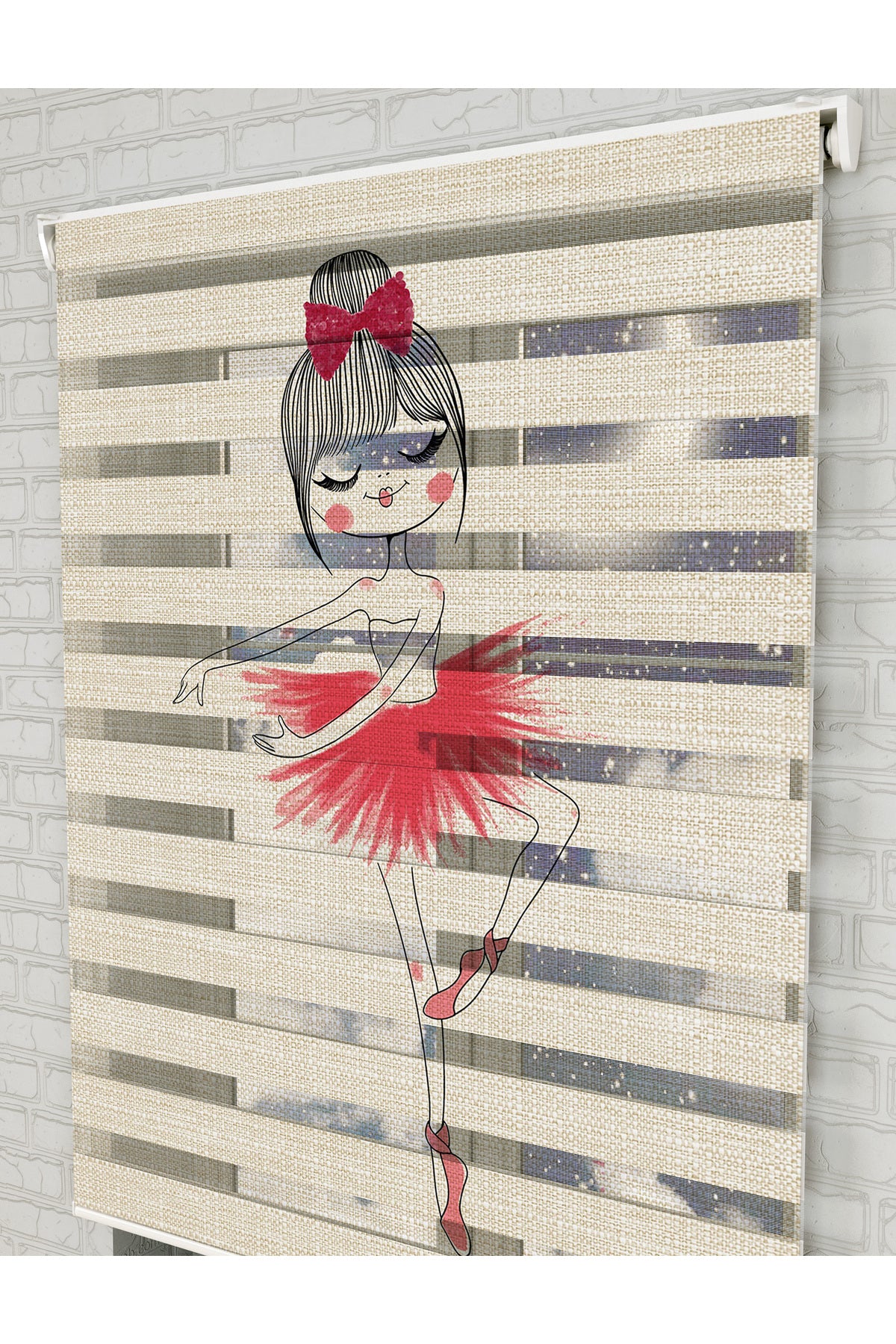 bebek odası zebra perde