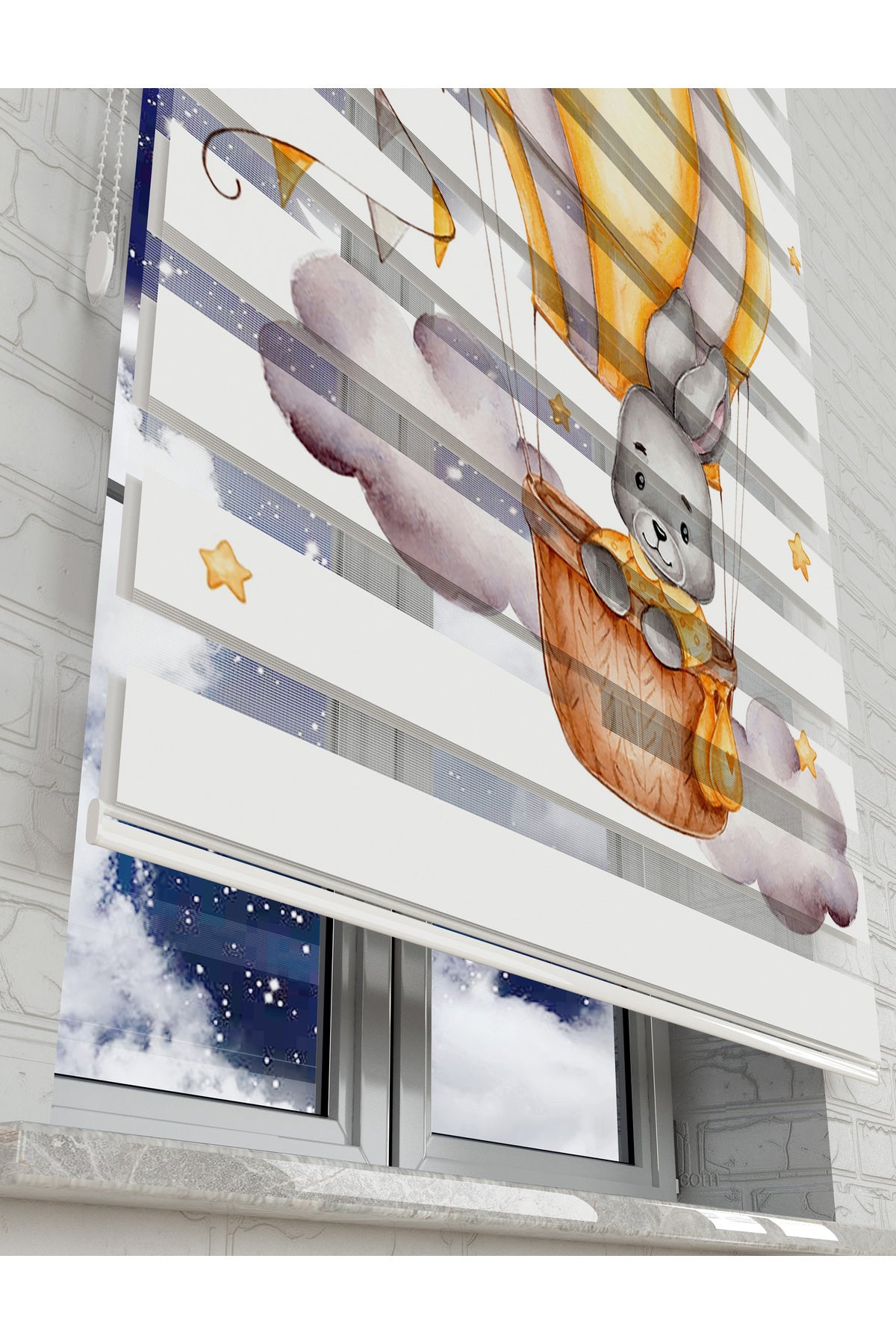 çocuk odası zebra perde