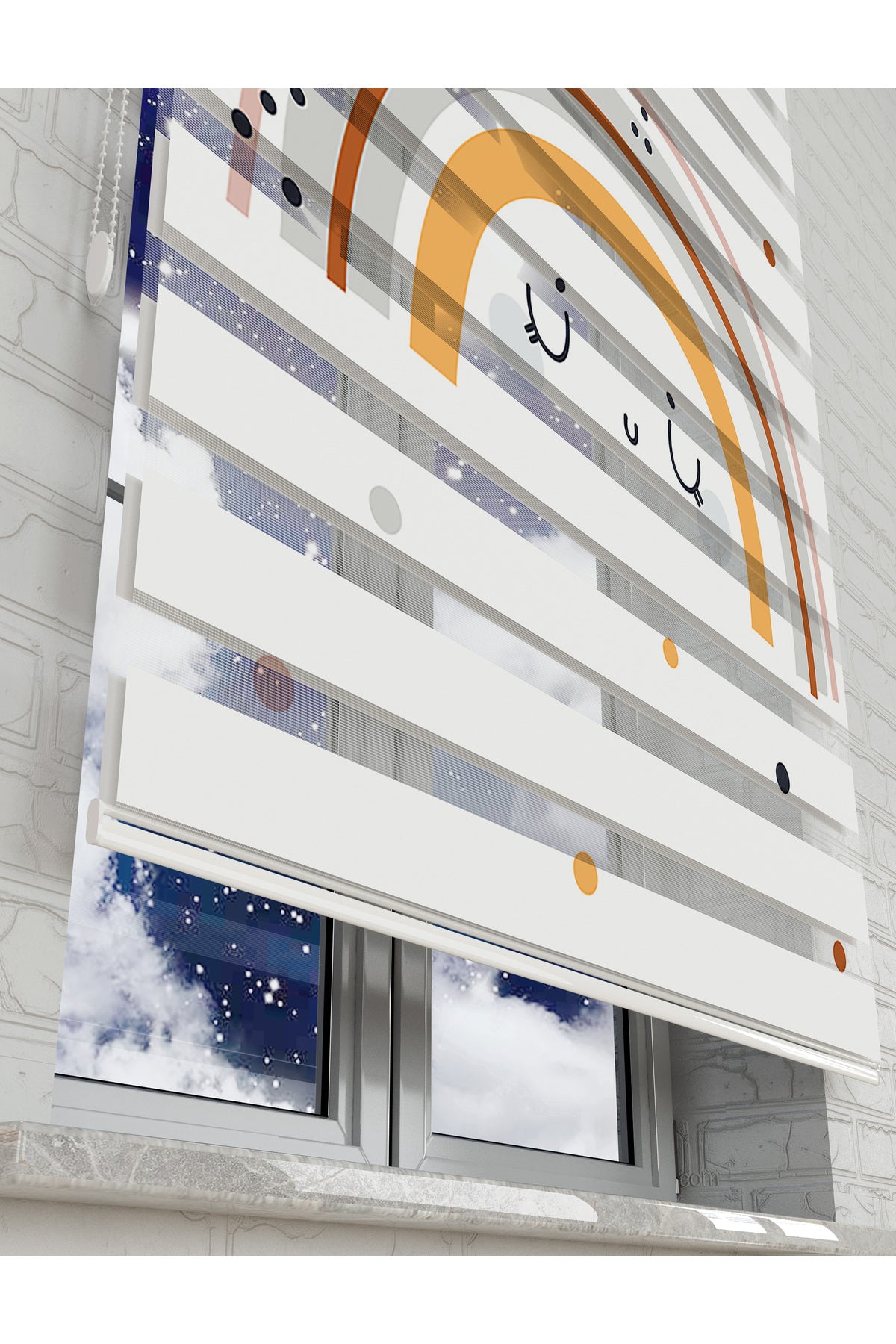 çocuk odası zebra perde