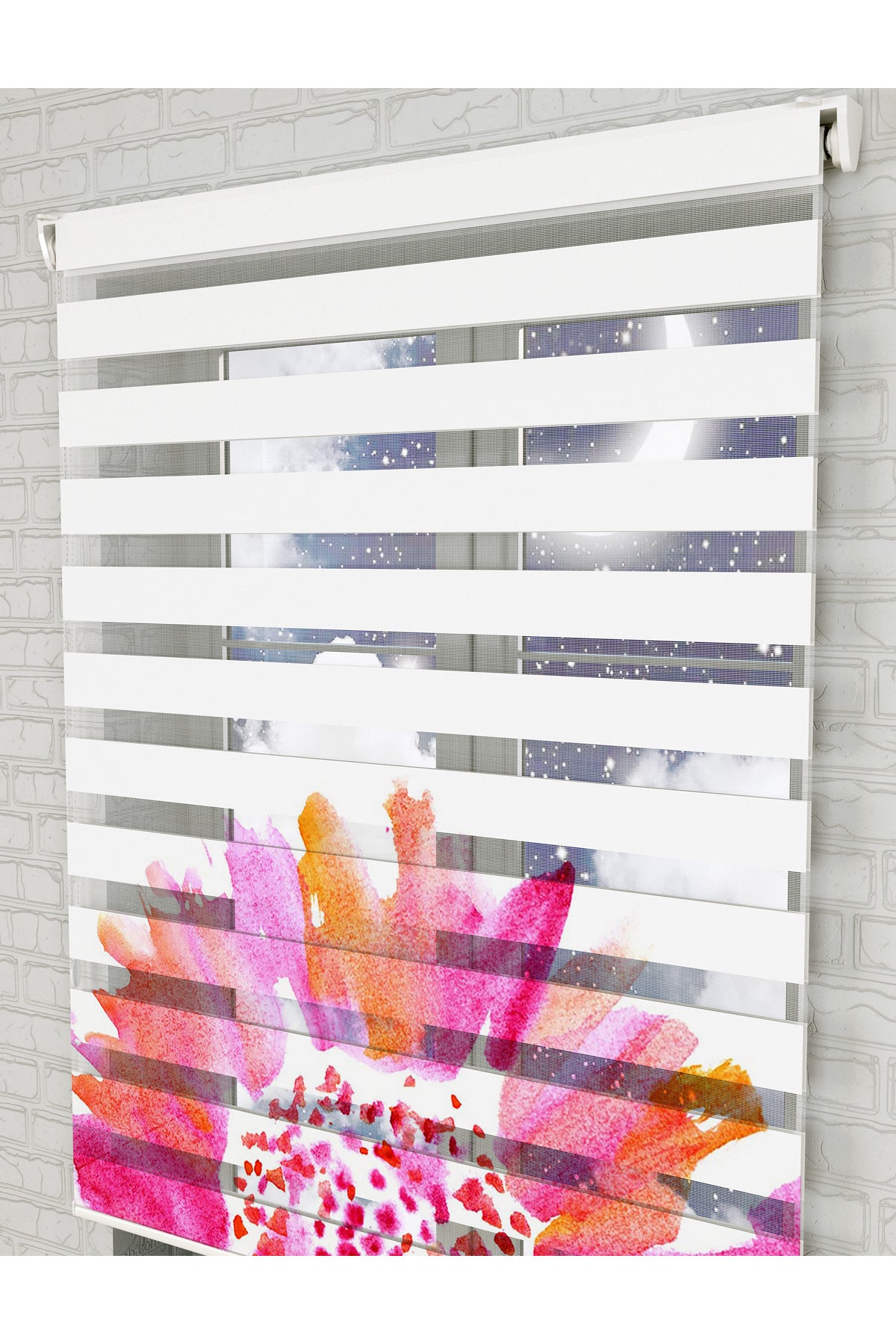 bebek odası zebra perde