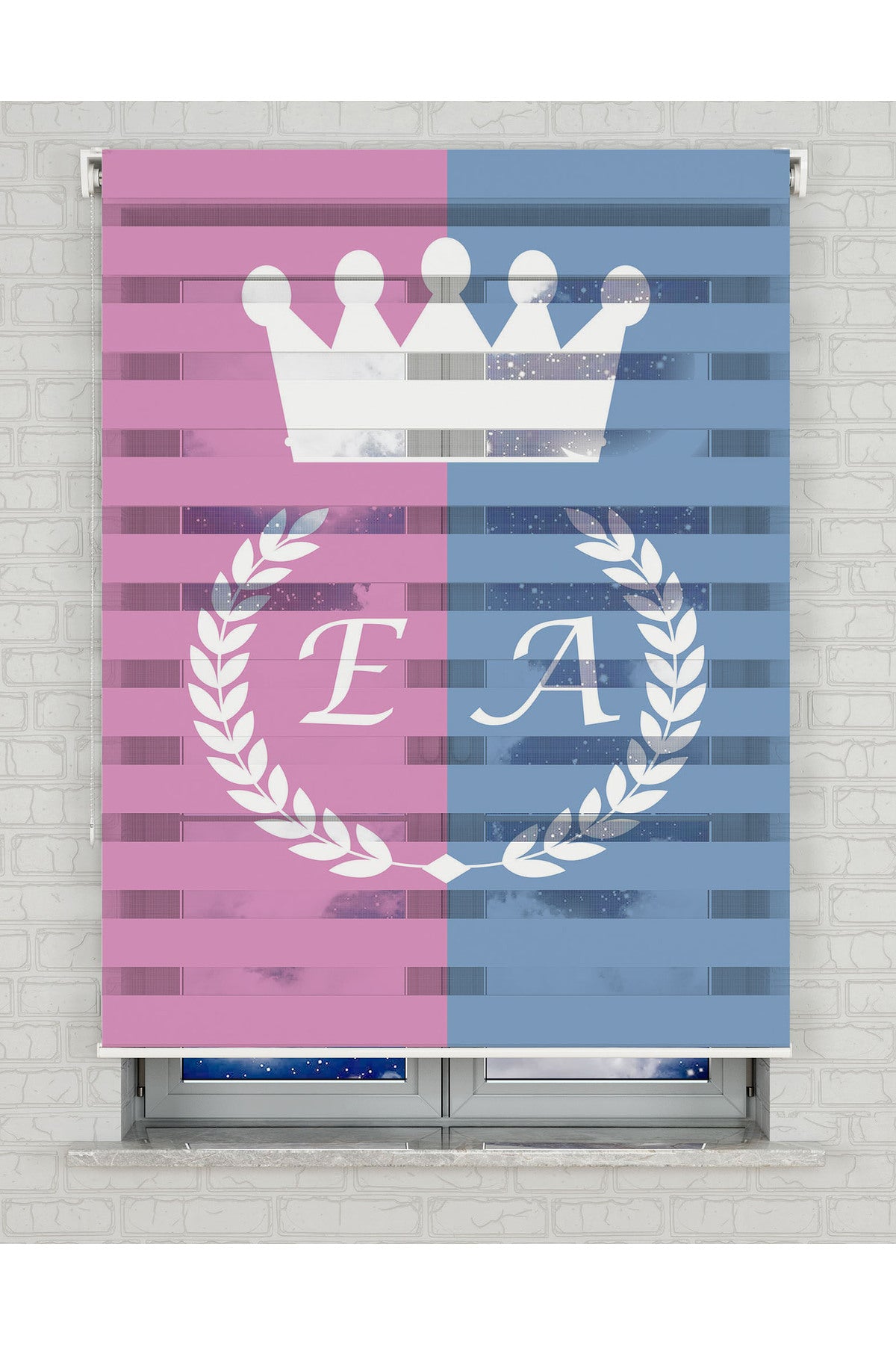 baskılı zebra perde