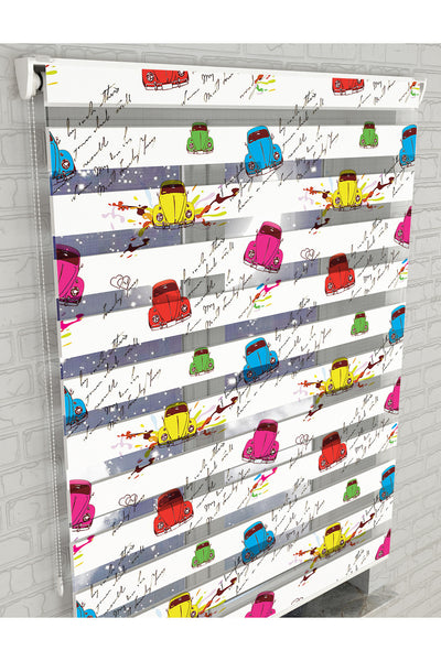 dijital baskılı zebra perde