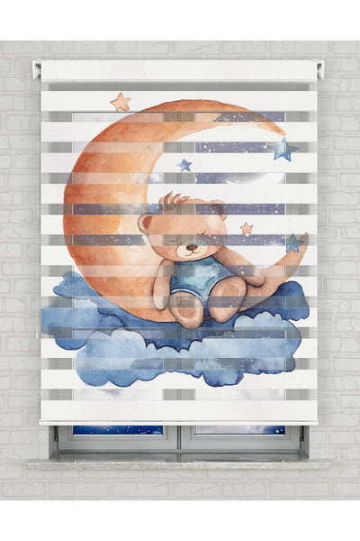 baskılı zebra perde