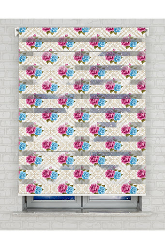 baskılı zebra perde