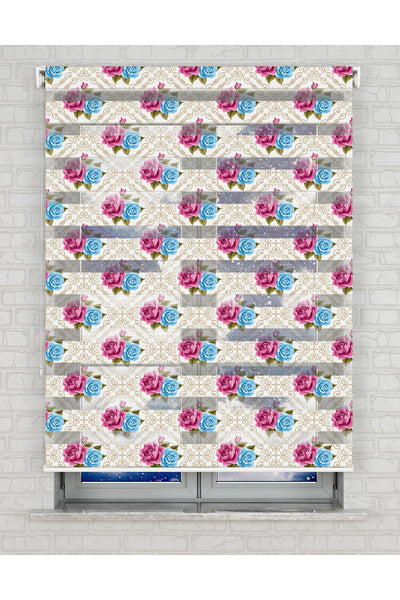 baskılı zebra perde