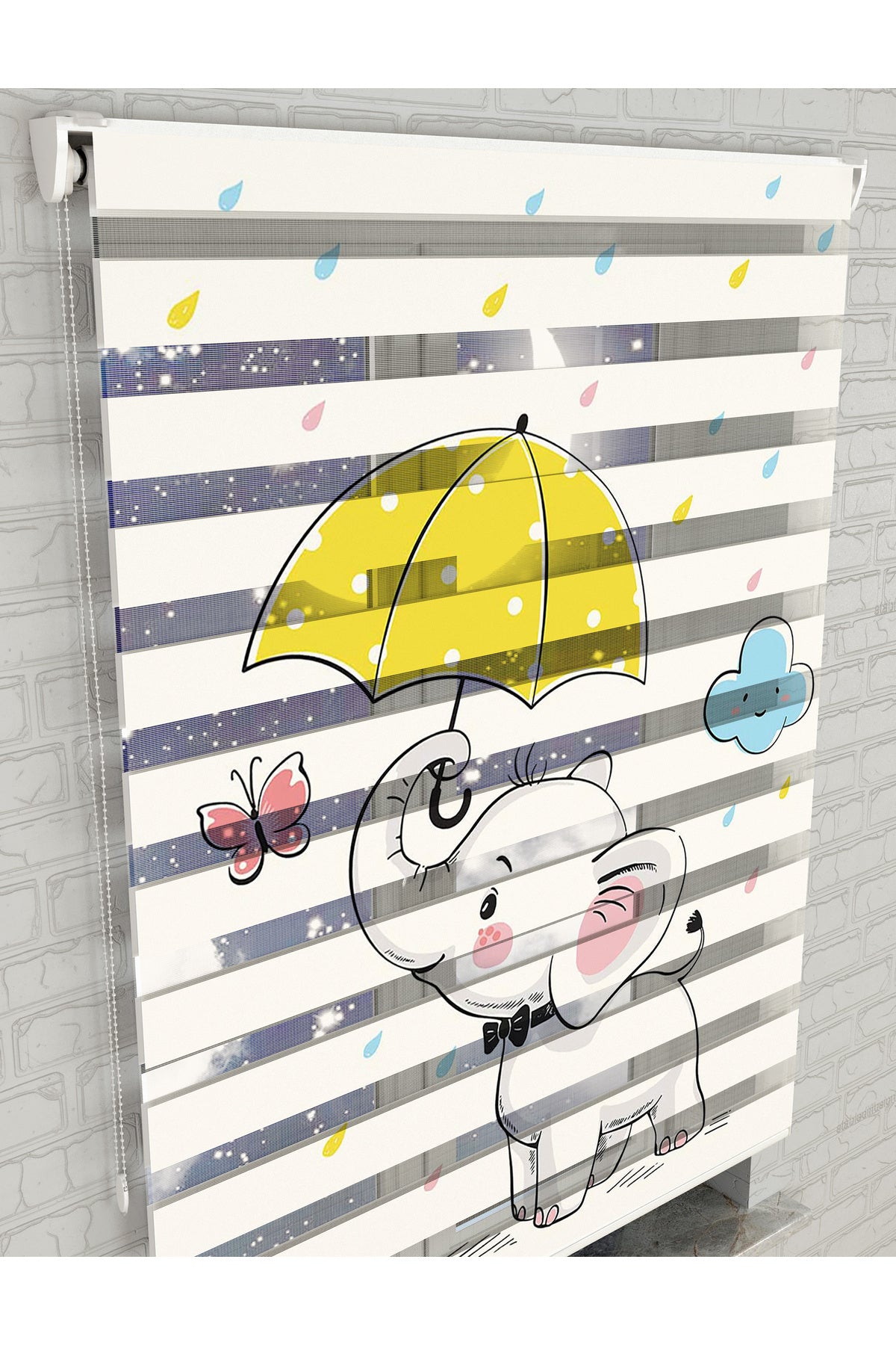 dijital baskılı zebra perde