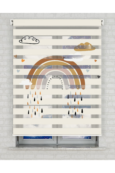 baskılı zebra perde