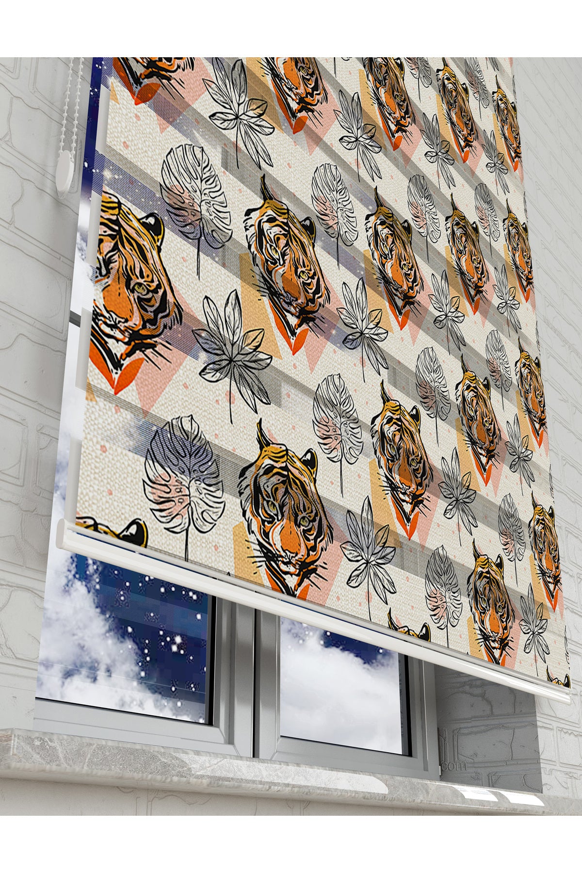 çocuk odası zebra perde