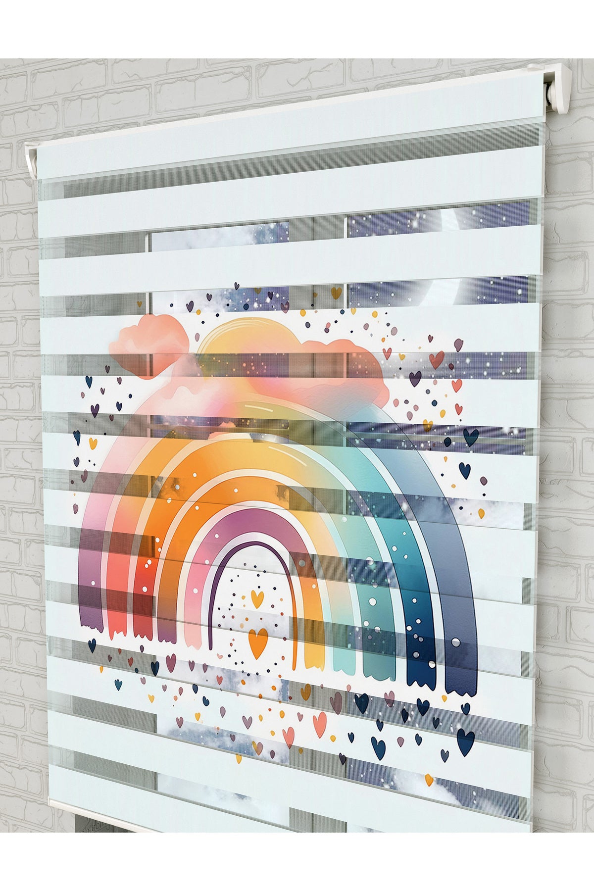 bebek odası zebra perde