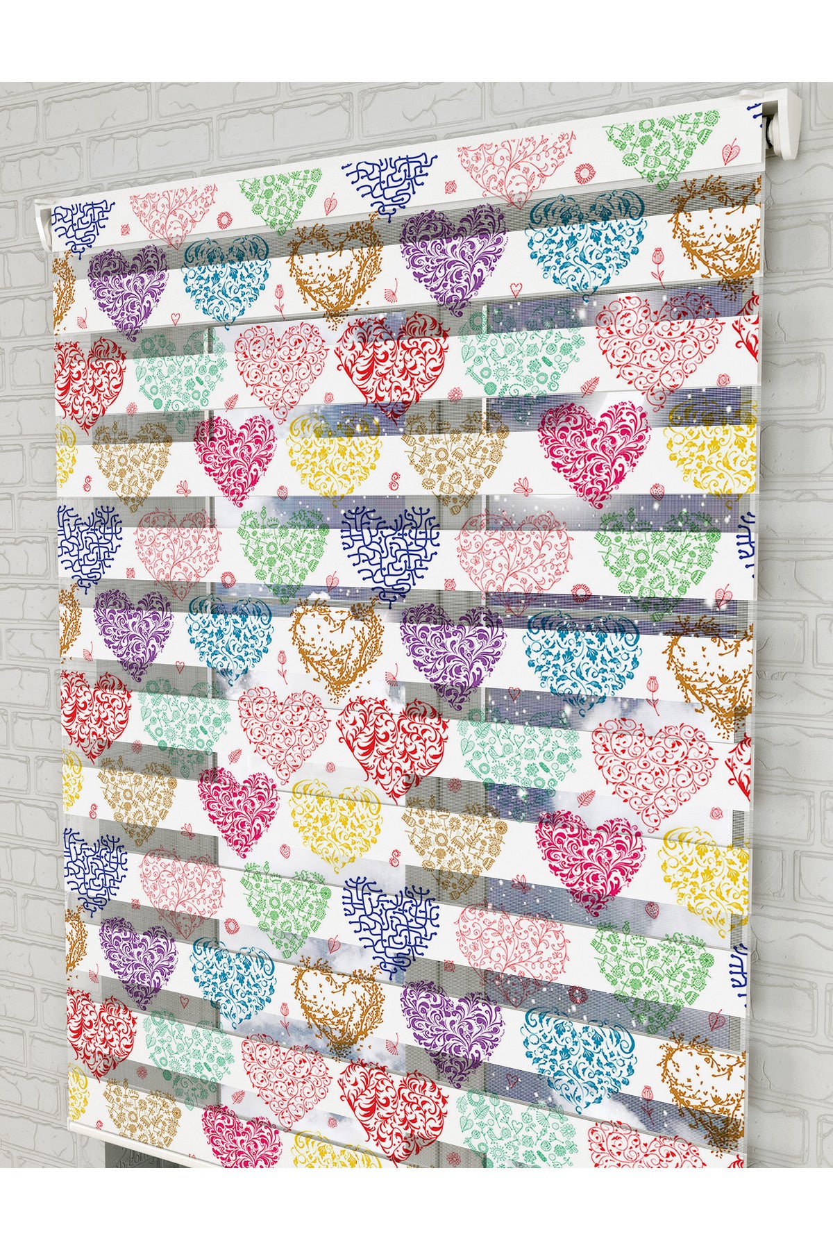 bebek odası zebra perde