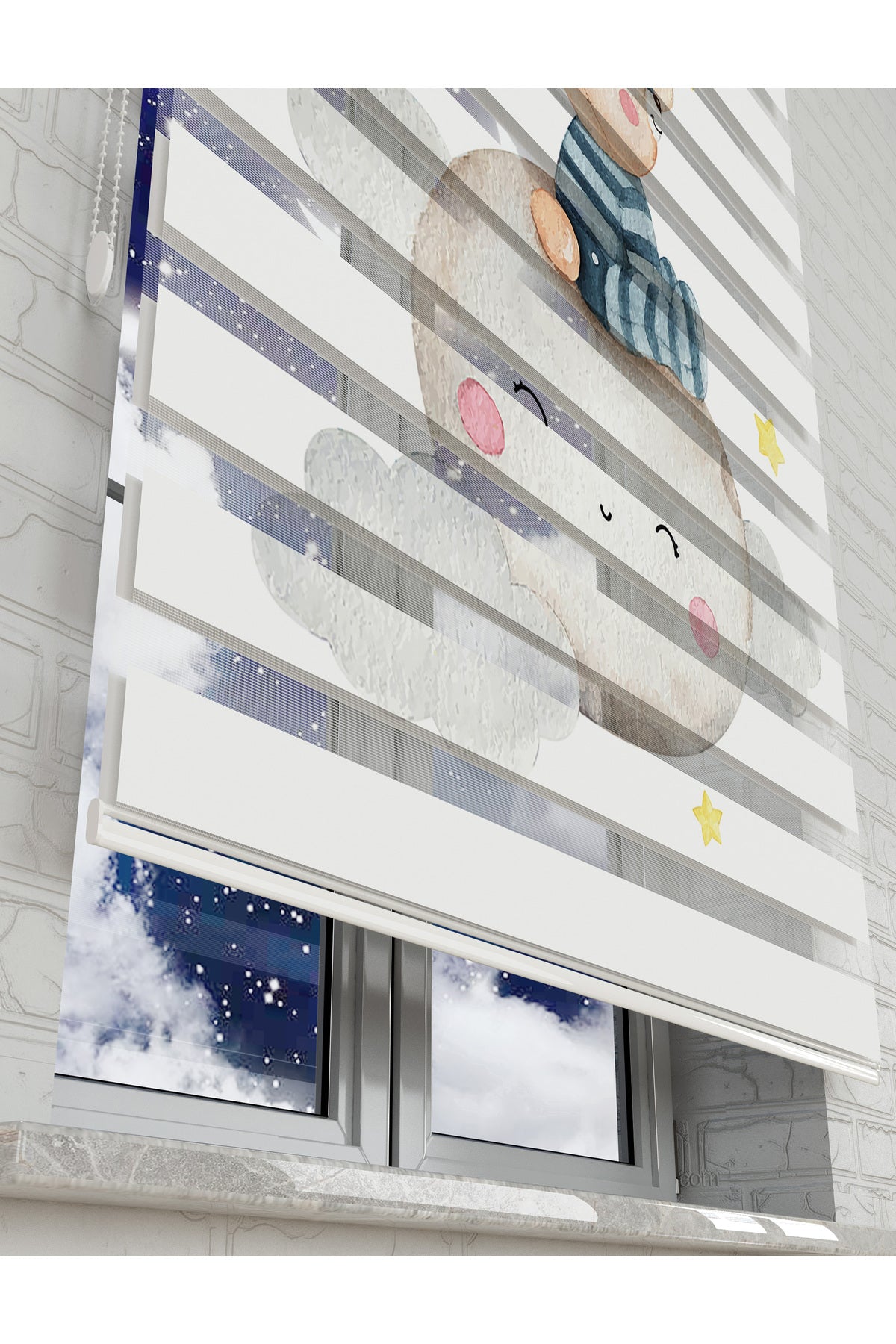 çocuk odası zebra perde