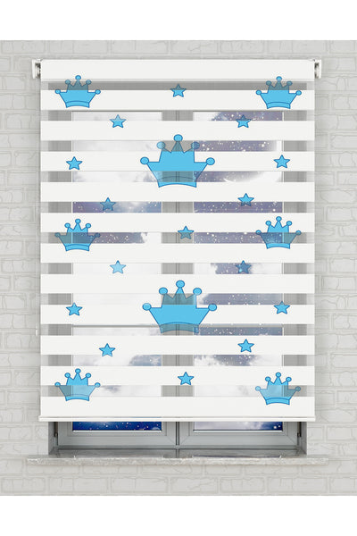 baskılı zebra perde