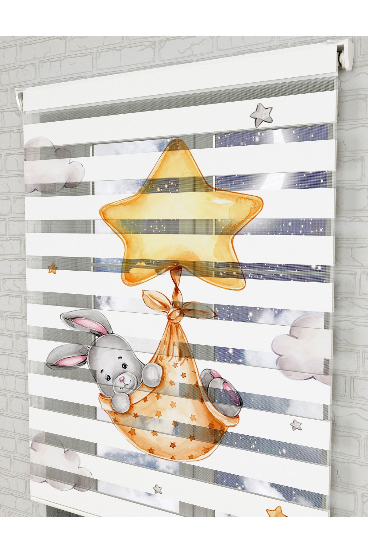 bebek odası zebra perde